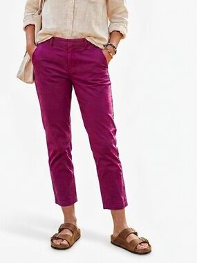 Peak Performance Pants Size 27 Fuchsia Pink Womens Cotton Chinos